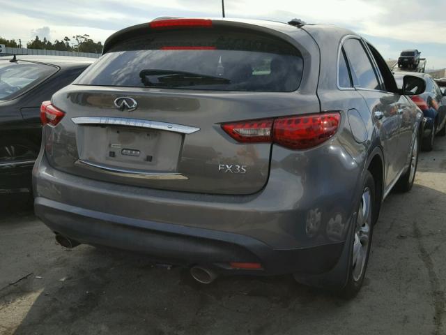 JNRAS18U49M101088 - 2009 INFINITI FX35 GRAY photo 4