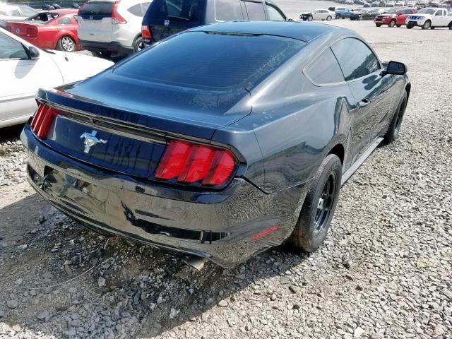 1FA6P8AM8H5342693 - 2017 FORD MUSTANG BLACK photo 4