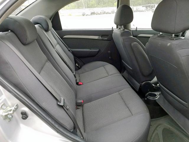 KL1TD56668B005429 - 2008 CHEVROLET AVEO BASE ვერცხლისფერი ფოტო 6