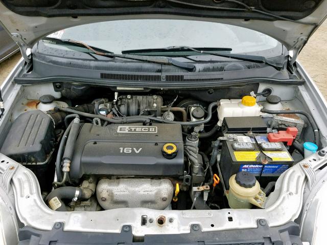 KL1TD56668B005429 - 2008 CHEVROLET AVEO BASE ვერცხლისფერი ფოტო 7