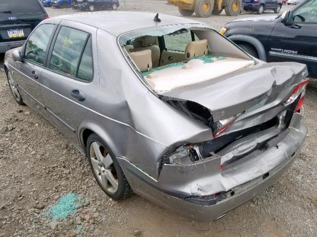 YS3EH45G243011283 - 2004 SAAB 9-5 AERO GRAY photo 3