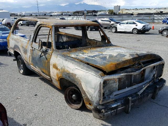 3B4GD12T1GM643817 - 1986 DODGE RAMCHARGER BURN photo 1