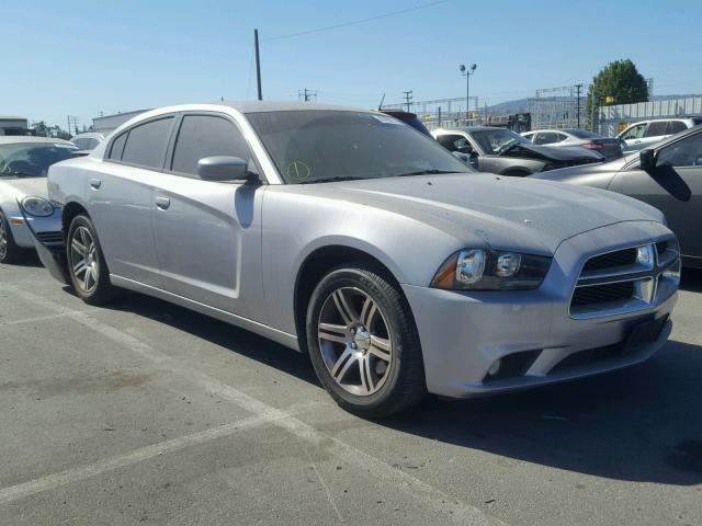 2C3CDXAG5DH686239 - 2013 DODGE CHARGER PO SILVER photo 1