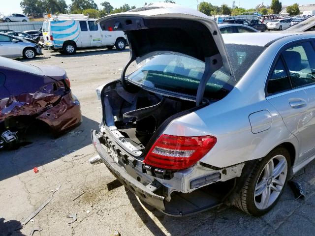 WDDGF4HB1DA806719 - 2013 MERCEDES-BENZ C 250 SILVER photo 9