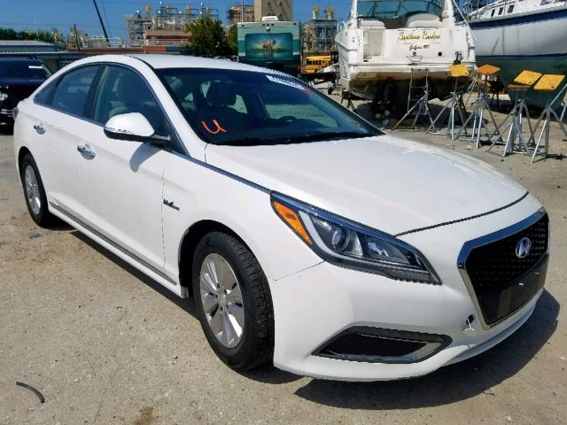 KMHE24L18HA045815 - 2017 HYUNDAI SONATA HYB WHITE photo 1