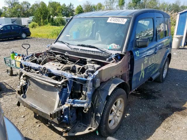 5J6YH28728L001132 - 2008 HONDA ELEMENT EX BLUE photo 2