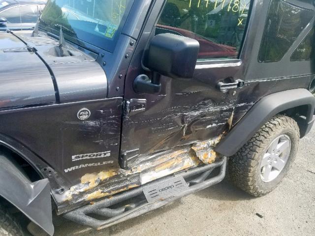 1C4AJWAG5HL664577 - 2017 JEEP WRANGLER S CHARCOAL photo 10