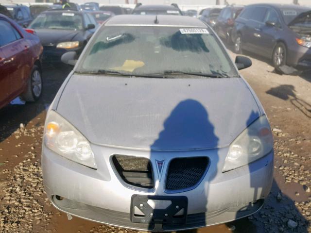 1G2ZH57N884220719 - 2008 PONTIAC G6 GT SILVER photo 9