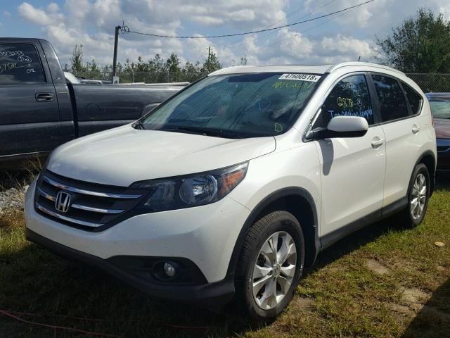 5J6RM3H71EL028680 - 2014 HONDA CR-V EXL WHITE photo 2