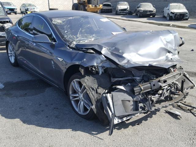 5YJSA1CG8DFP15636 - 2013 TESLA MODEL S GRAY photo 1