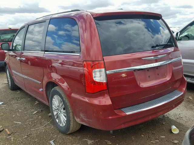 2C4RC1CG0DR565101 - 2013 CHRYSLER TOWN & COU RED photo 3