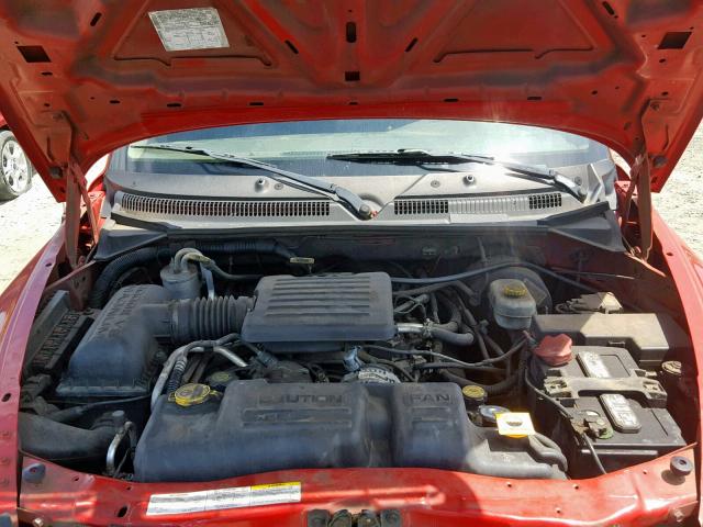 1D7HL48N33S355373 - 2003 DODGE DAKOTA QUA RED photo 7