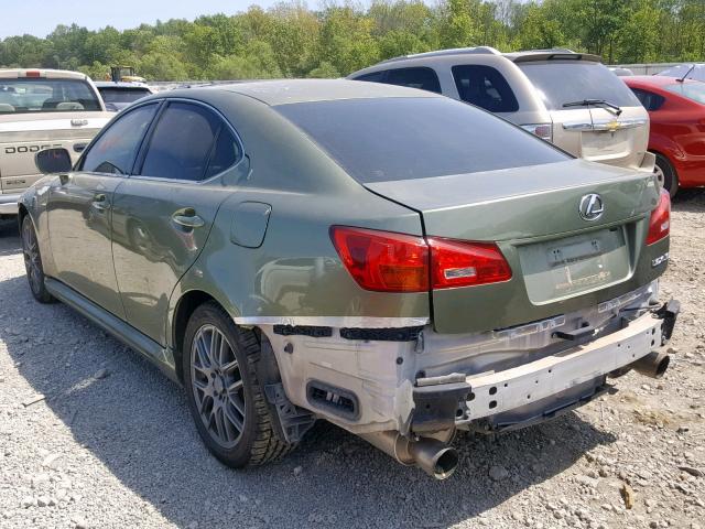 JTHBK262165023966 - 2006 LEXUS IS 250 GREEN photo 3