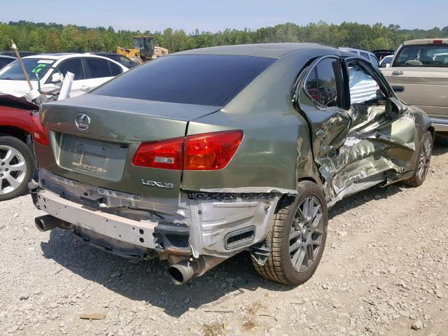 JTHBK262165023966 - 2006 LEXUS IS 250 GREEN photo 4