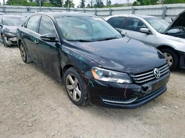 1VWBH7A33CC032024 - 2012 VOLKSWAGEN PASSAT SE BLACK photo 1