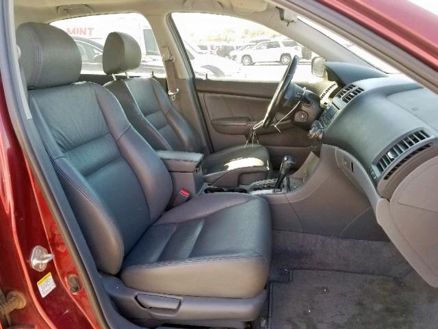 JHMCM56874C013293 - 2004 HONDA ACCORD EX RED photo 5