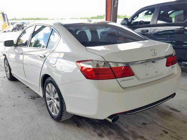 1HGCR3F85EA038053 - 2014 HONDA ACCORD EXL WHITE photo 3