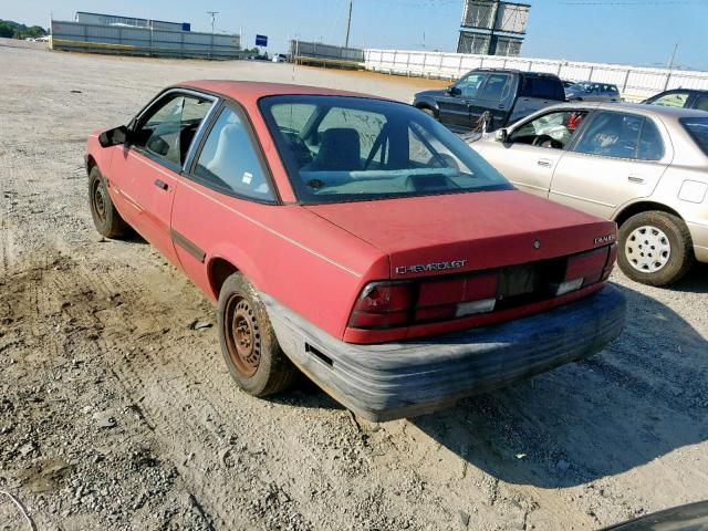 1G1JC144XN7234734 - 1992 CHEVROLET CAVALIER V RED photo 3