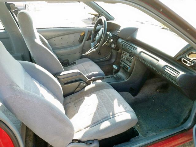 1G1JC144XN7234734 - 1992 CHEVROLET CAVALIER V RED photo 5