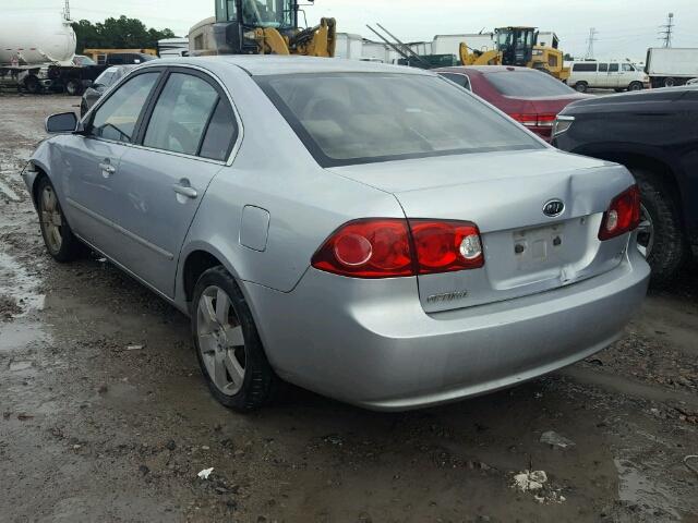 KNAGE123165047740 - 2006 KIA OPTIMA LX SILVER photo 3