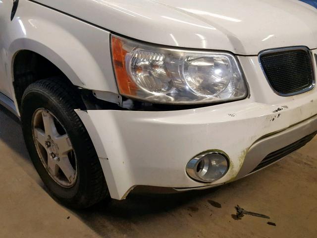 2CKDL63F766138378 - 2006 PONTIAC TORRENT WHITE photo 9