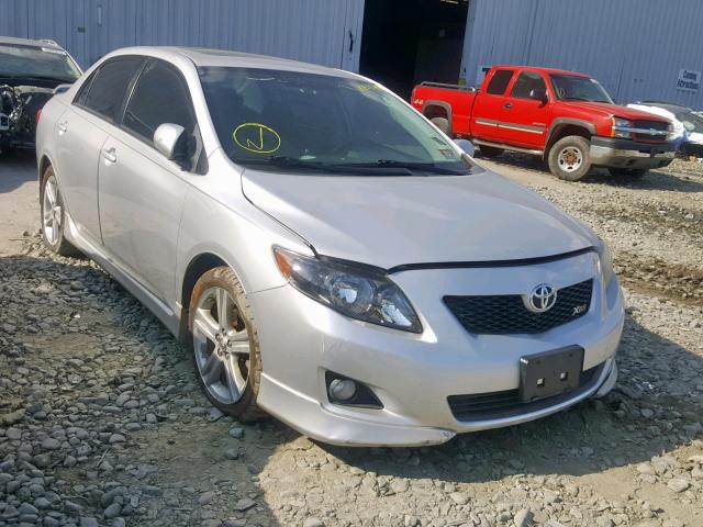 2T1BE40E29C026535 - 2009 TOYOTA COROLLA XR SILVER photo 1