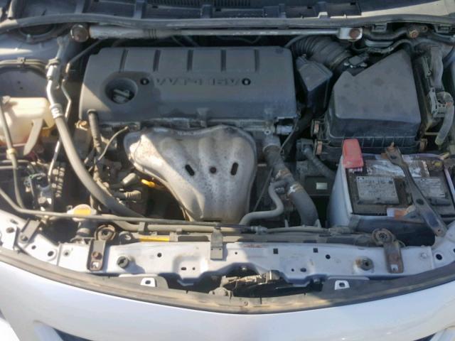 2T1BE40E29C026535 - 2009 TOYOTA COROLLA XR SILVER photo 7