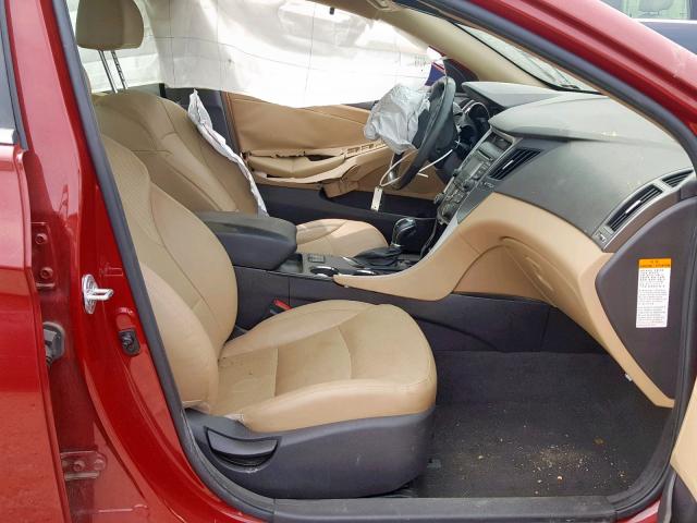 KMHEC4A46CA055259 - 2012 HYUNDAI SONATA HYB RED photo 5