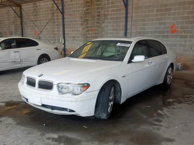 WBAGN63535DS60447 - 2005 BMW 745 LI WHITE photo 2