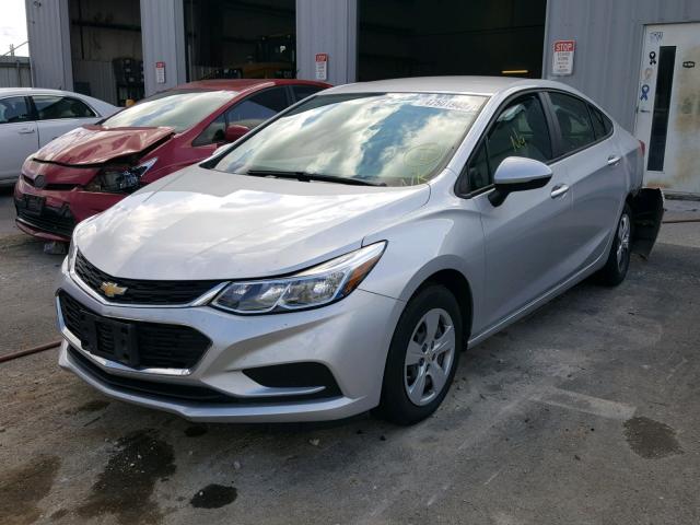 1G1BC5SM6H7147318 - 2017 CHEVROLET CRUZE LS SILVER photo 2