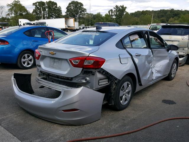 1G1BC5SM6H7147318 - 2017 CHEVROLET CRUZE LS SILVER photo 4