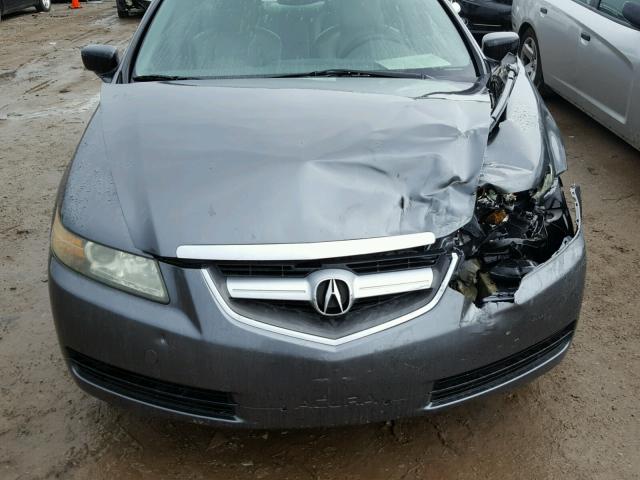 19UUA66275A034210 - 2005 ACURA TL CHARCOAL photo 7