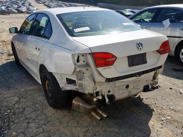 3VW2K7AJXCM335798 - 2012 VOLKSWAGEN JETTA BASE 白色 照片 3