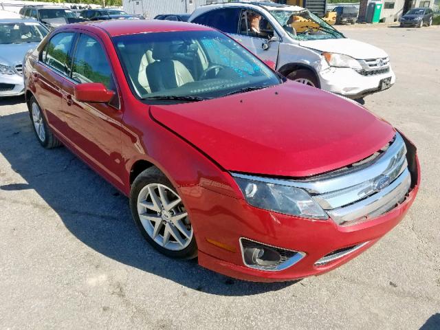 3FAHP0JA5AR242067 - 2010 FORD FUSION SEL RED photo 1
