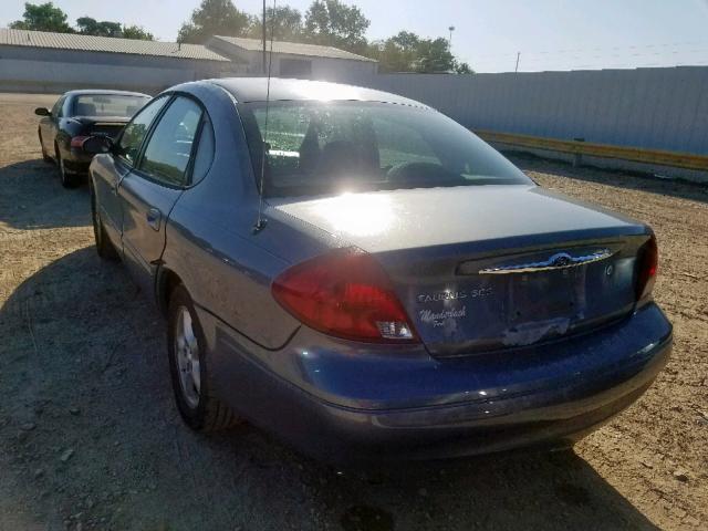 1FAHP55U81G112003 - 2001 FORD TAURUS SES GRAY photo 3