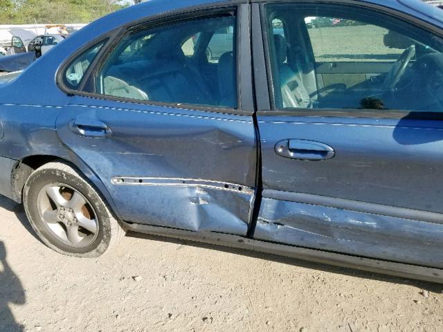 1FAHP55U81G112003 - 2001 FORD TAURUS SES GRAY photo 9