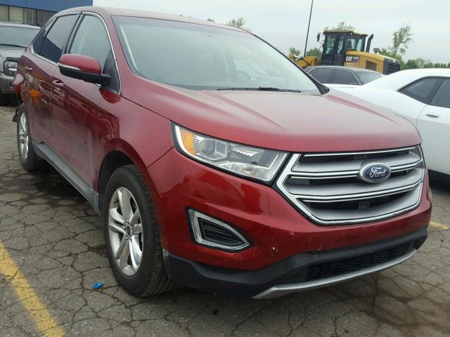 2FMPK4J9XGBC41503 - 2016 FORD EDGE SEL BURGUNDY photo 1