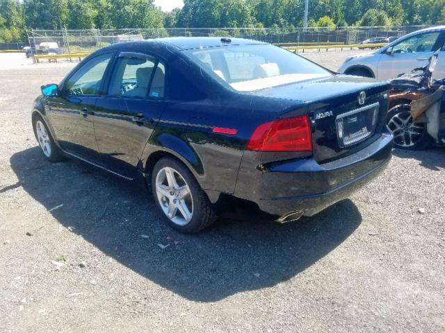 19UUA66296A046733 - 2006 ACURA 3.2TL BLACK photo 3