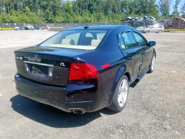 19UUA66296A046733 - 2006 ACURA 3.2TL BLACK photo 4