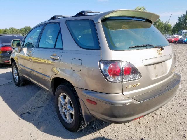 JTJHF10U110220286 - 2001 LEXUS RX 300 GOLD photo 3