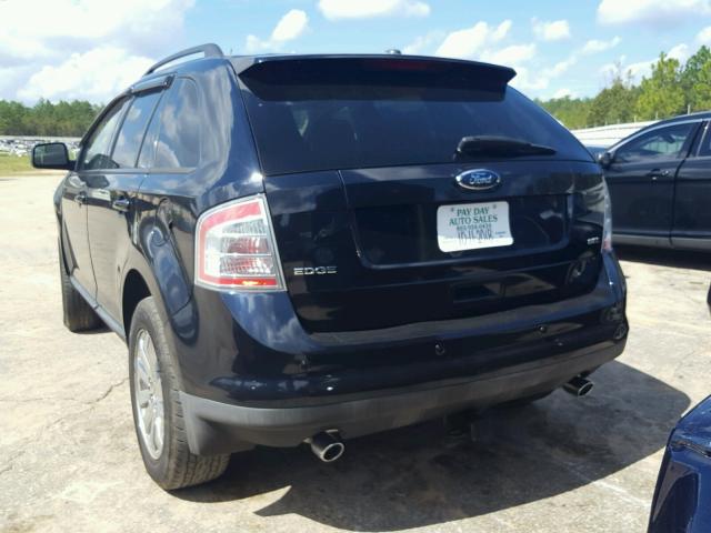 2FMDK38C09BA56541 - 2009 FORD EDGE SEL BLACK photo 3