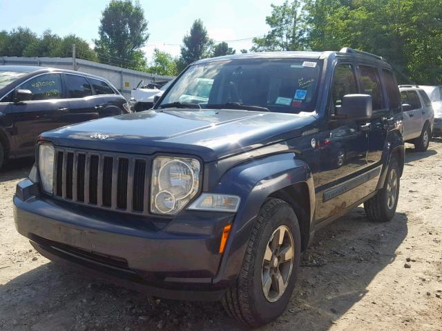 1J8GN28K38W278331 - 2008 JEEP LIBERTY SP BLUE photo 2