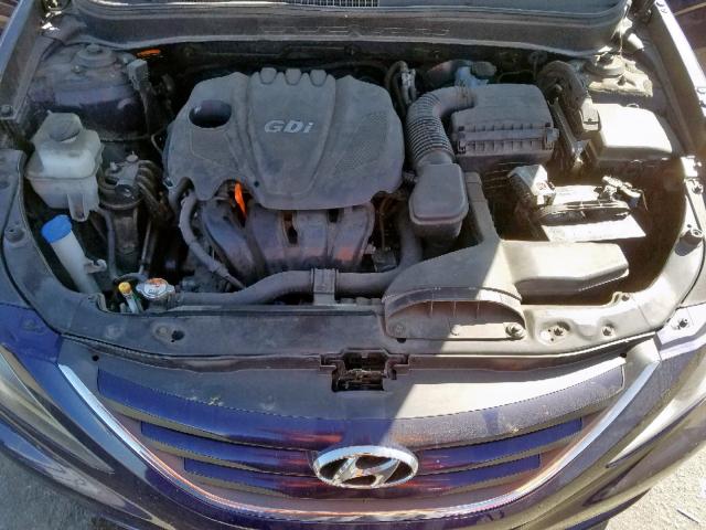 5NPEB4AC7EH891320 - 2014 HYUNDAI SONATA GLS BLUE photo 7