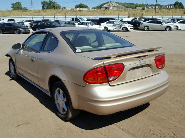 1G3NL12T81C156443 - 2001 OLDSMOBILE ALERO GL GOLD photo 3