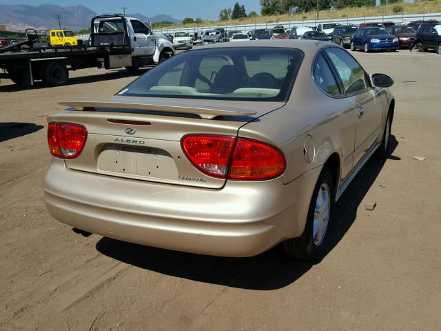 1G3NL12T81C156443 - 2001 OLDSMOBILE ALERO GL GOLD photo 4