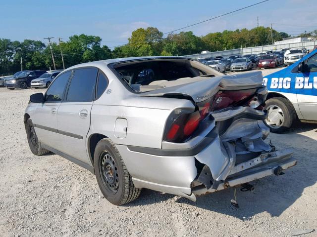 2G1WF52E149343659 - 2004 CHEVROLET IMPALA GRAY photo 3