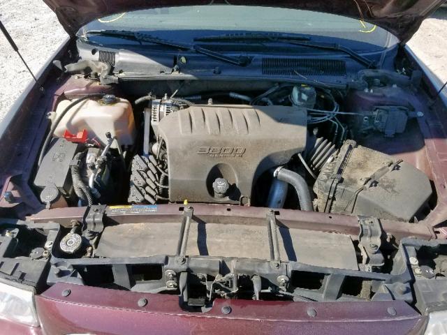 1G4HP52K94U208222 - 2004 BUICK LESABRE CU MAROON photo 7