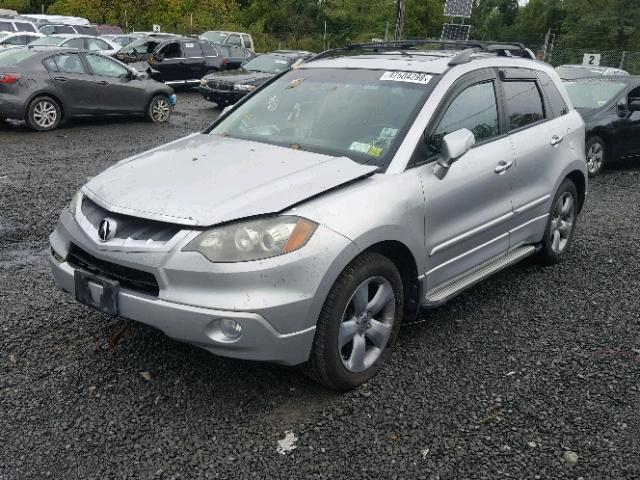 5J8TB18547A018410 - 2007 ACURA RDX TECHNO SILVER photo 2