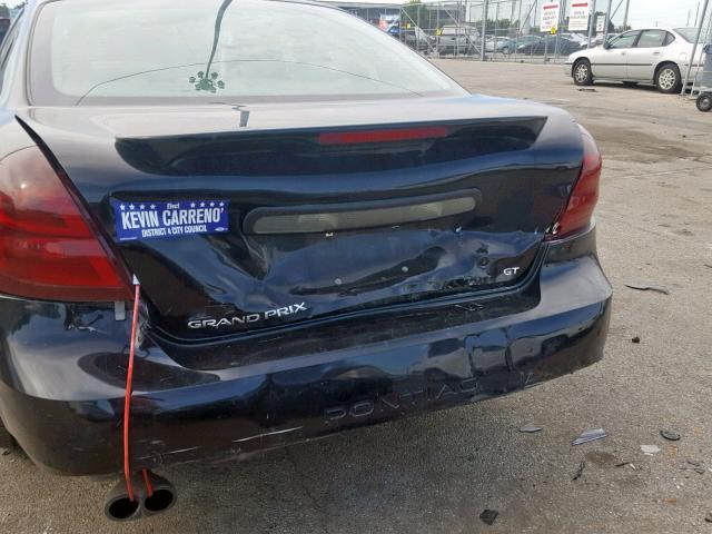 2G2WS522X41125182 - 2004 PONTIAC GRAND PRIX BLACK photo 9