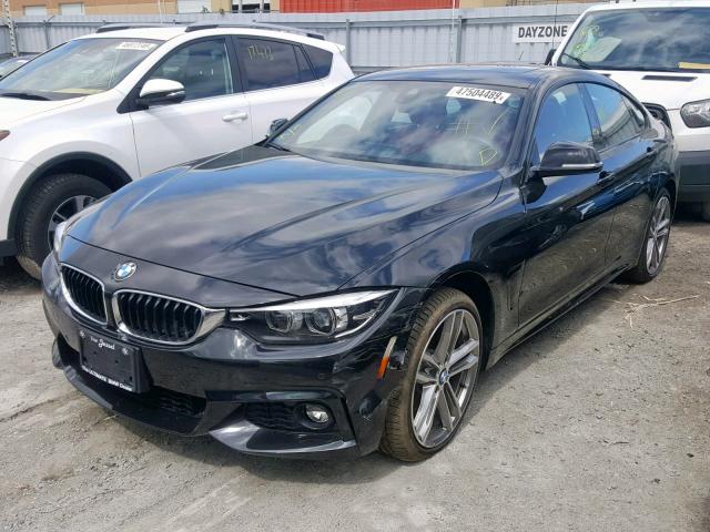 WBA4J3C54JBG96830 - 2018 BMW 430XI GRAN BLACK photo 2